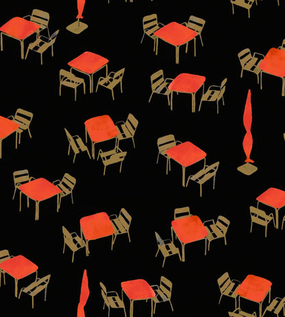 Terraceo Wallpaper by Tres Tintas Black