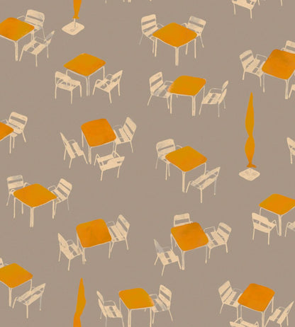 Terraceo Wallpaper by Tres Tintas Grey