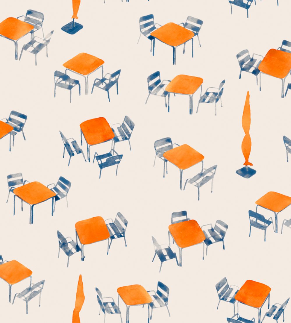 Terraceo Wallpaper by Tres Tintas White