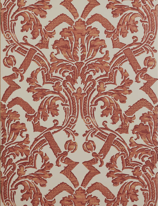 Stockton Wallpaper by Flora Soames in Terracotta