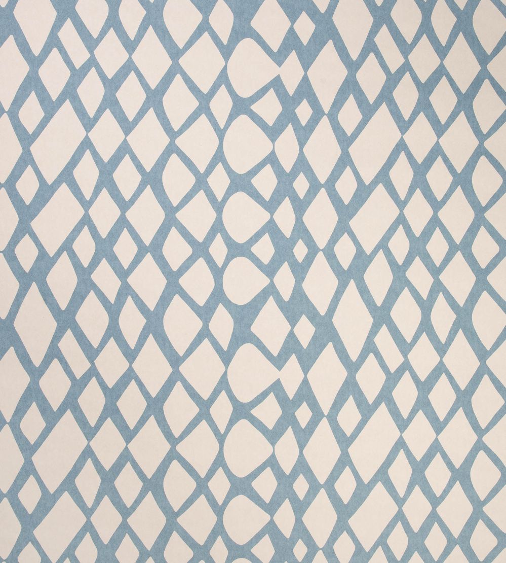 Tesserae Wallpaper by Christopher Farr Cloth Cobalt