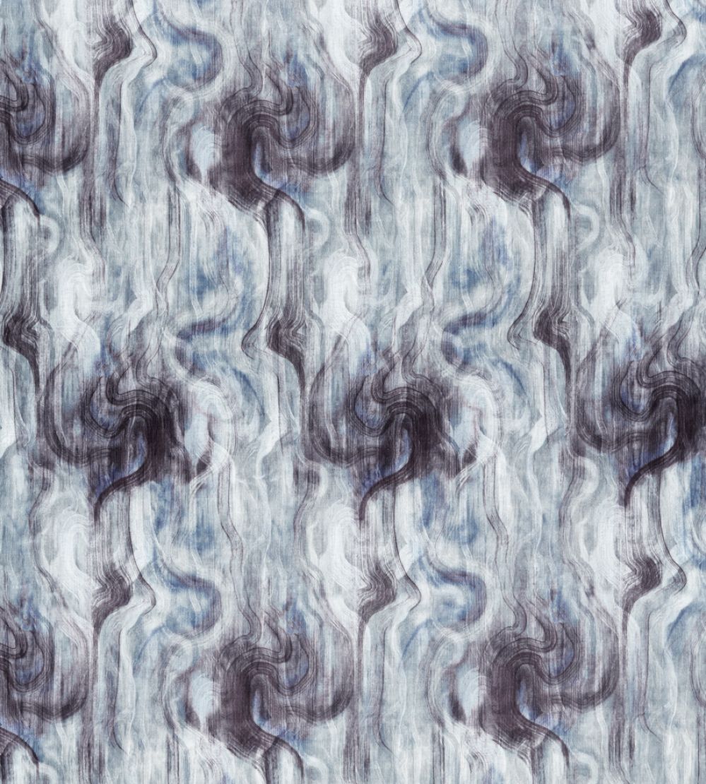 Tessuto Fabric by Clarke & Clarke Midnight/Silver