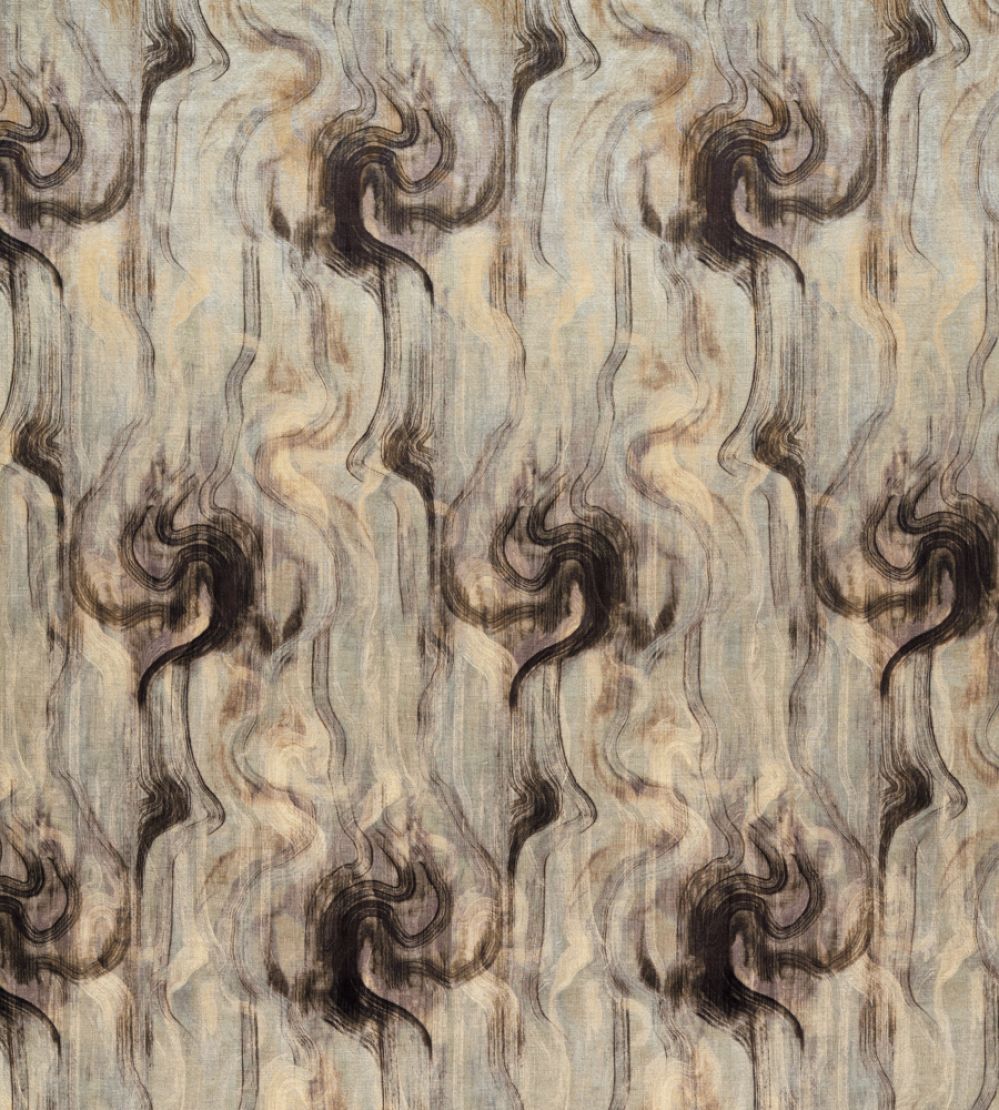 Tessuto Fabric by Clarke & Clarke Nero/Silver
