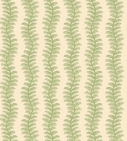 Tetbury Stripe Wallpaper by GP & J Baker Leaf Green