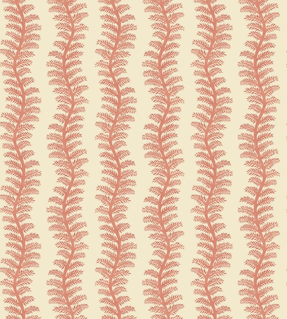 Tetbury Stripe Wallpaper by GP & J Baker Soft Red
