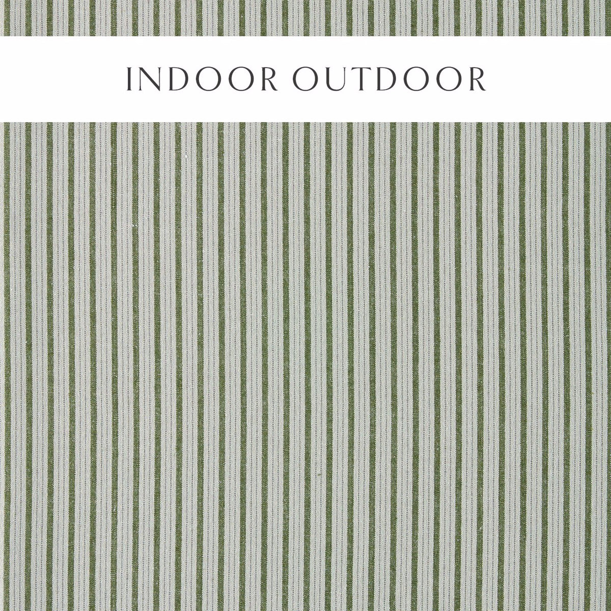 Tetbury Stripe Outdoor Fern fabric by Sanderson