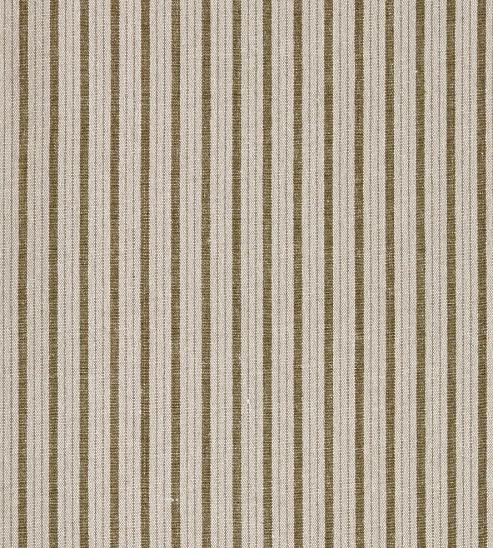 Tetbury Stripe Fabric by Sanderson Meadow Moss