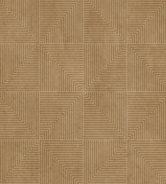 Tetragonal Wallpaper by Coordonne Sand