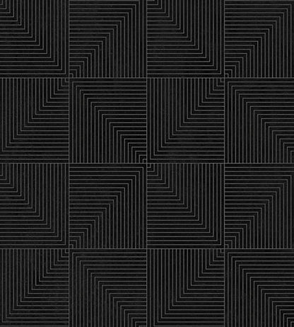 Tetragonal Wallpaper by Coordonne Slate