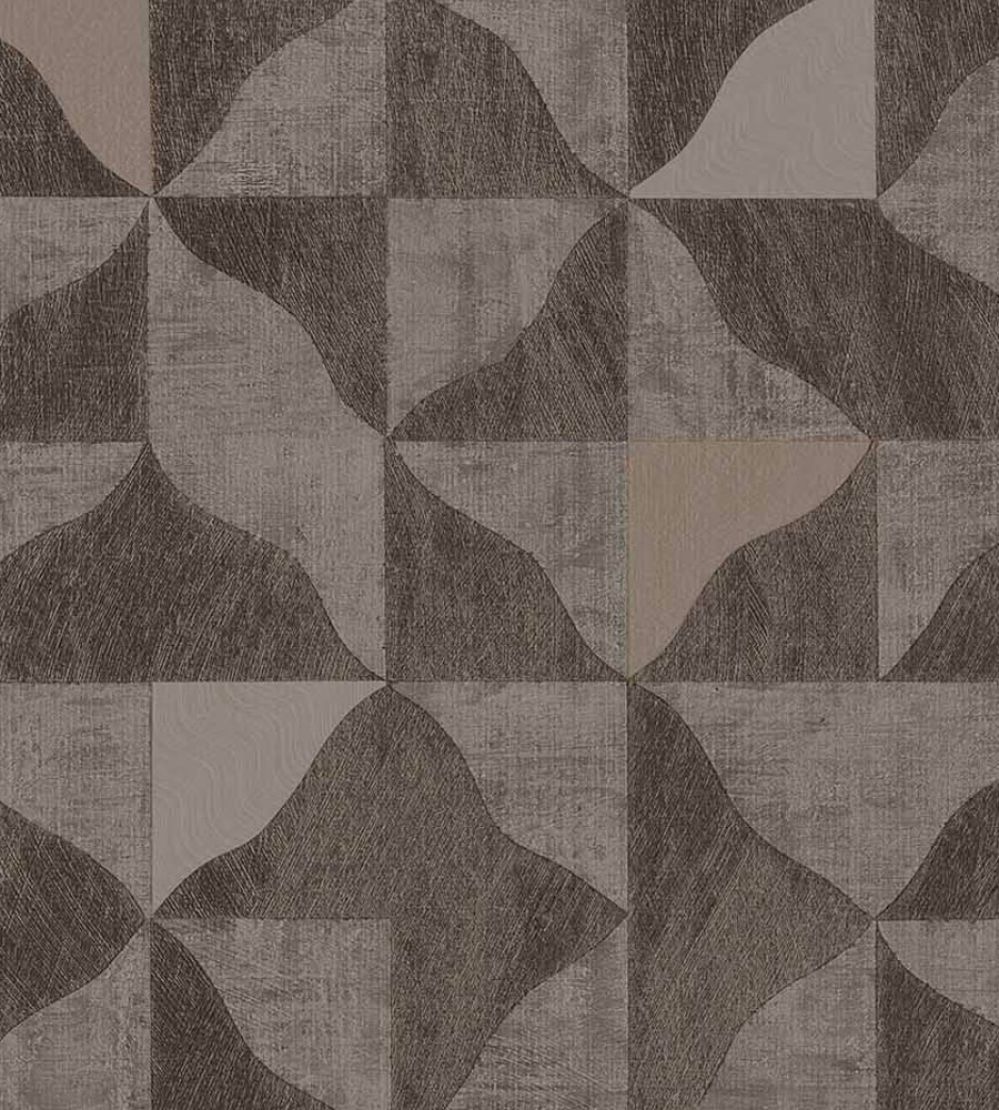 Textured Tiles Wallpaper by Eijffinger Brown/Taupe