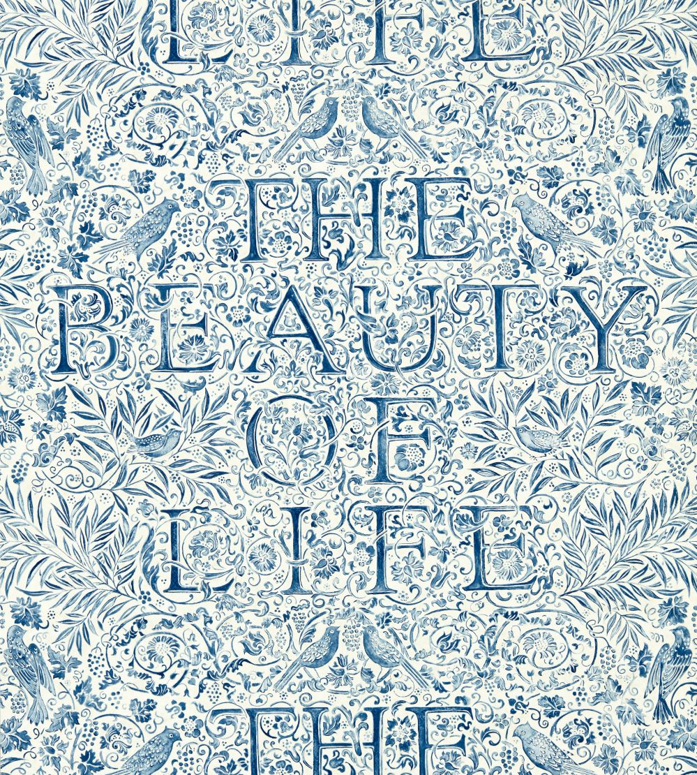 The Beauty of Life Wallpaper by Morris & Co Indigo