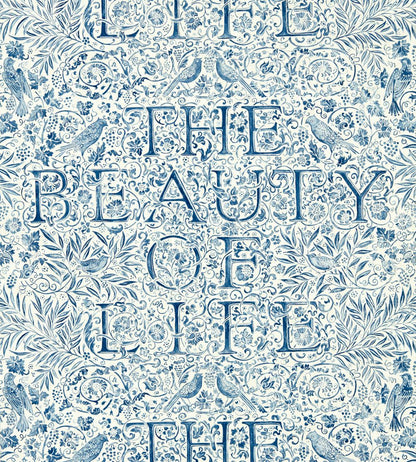 The Beauty of Life Wallpaper by Morris & Co Indigo