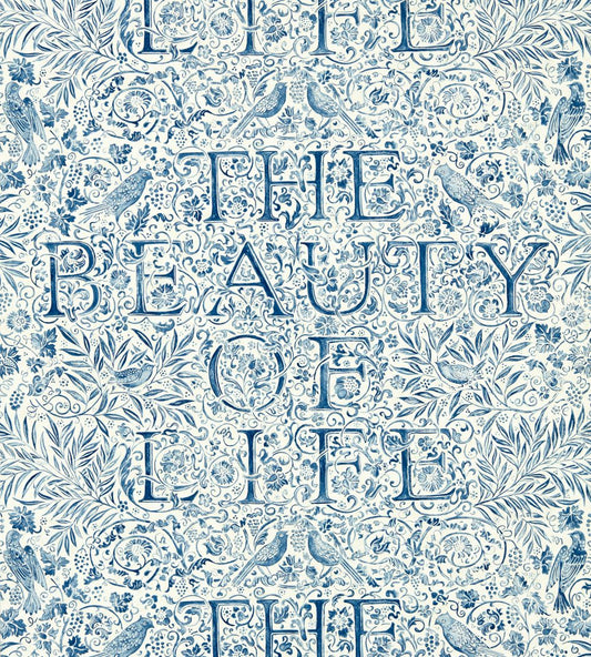 The Beauty of Life Wallpaper by Morris & Co Indigo