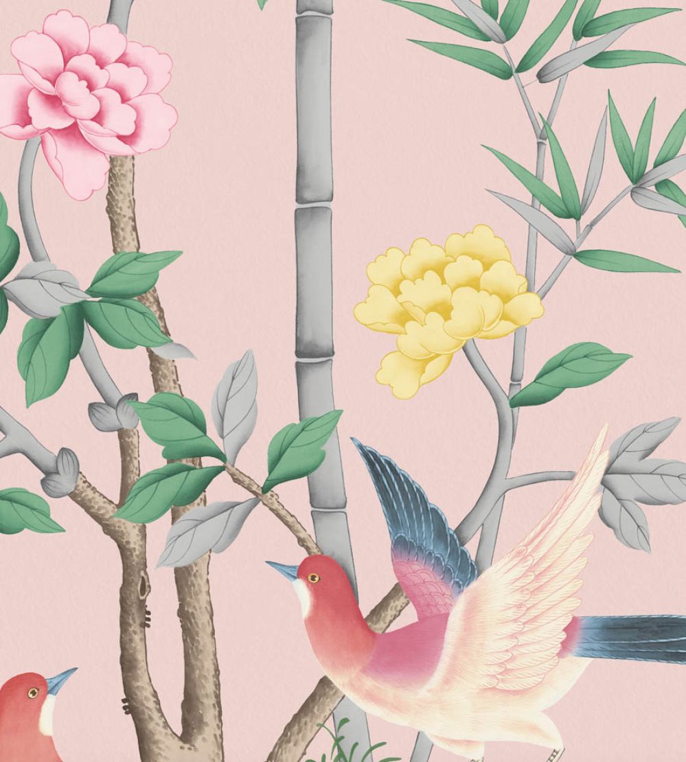 The Garden of Dreams Mural by Woodchip & Magnolia Magical Pink