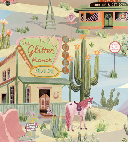 The Glitter Ranch Wallpaper by Brand McKenzie Summer