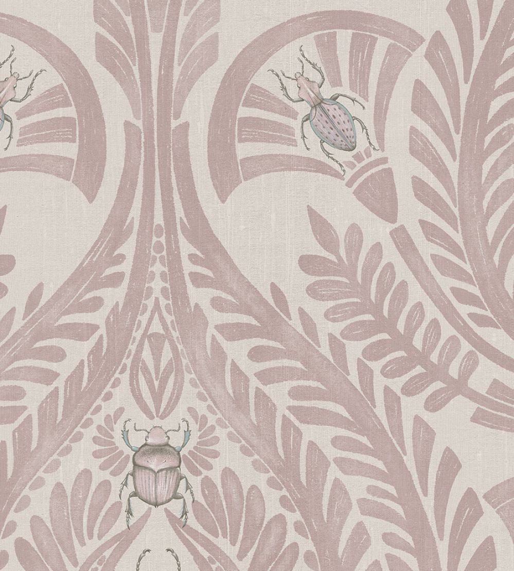 The Great Damask Wallpaper by Brand McKenzie Dusty Pink