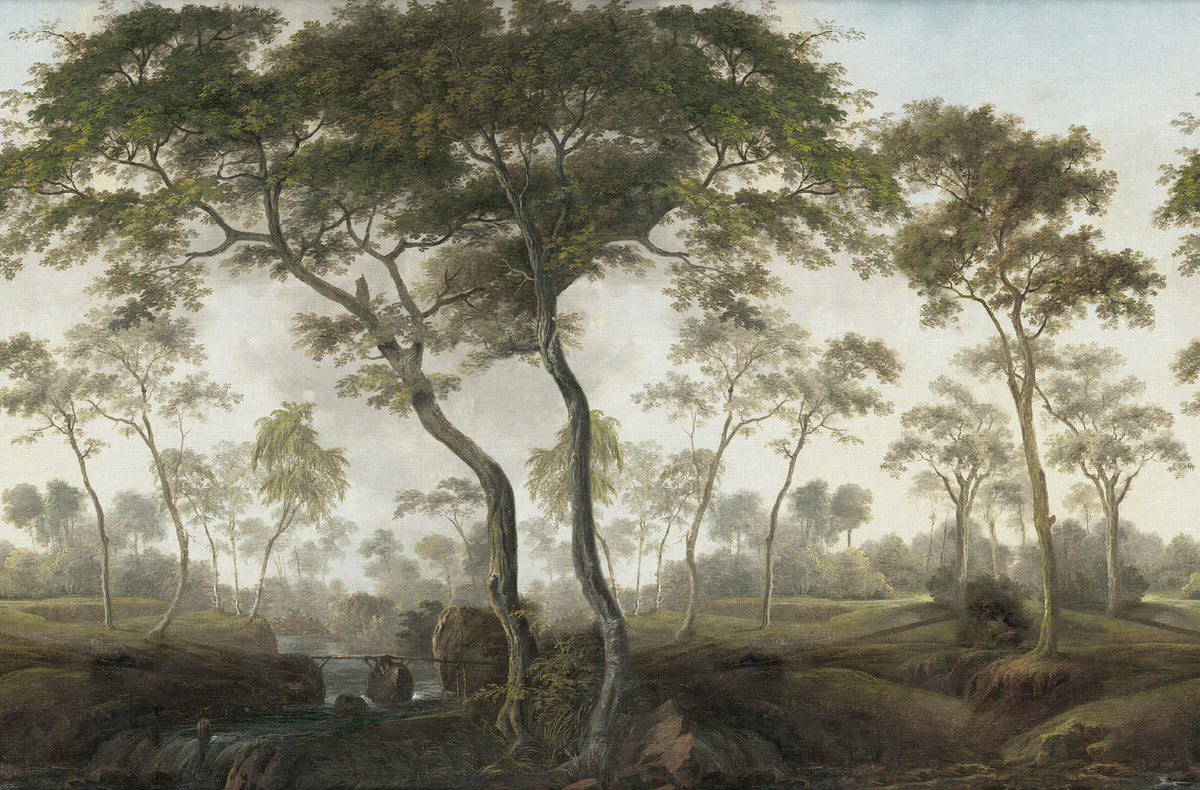 The Green Forest Morning mural by Rebel Walls