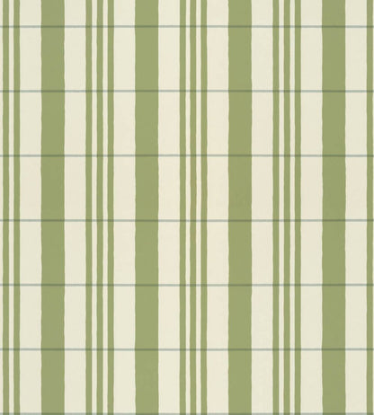 The Guards Tent Wallpaper by Langelid Von Bromssen Leaf Green