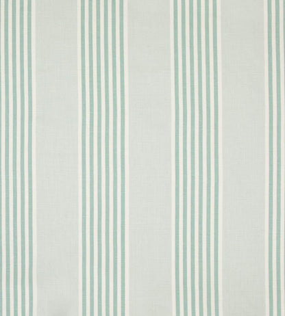 The Hudson Stripe Fabric by Christopher Farr Cloth Aqua