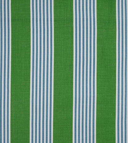 The Hudson Stripe Fabric by Christopher Farr Cloth Green