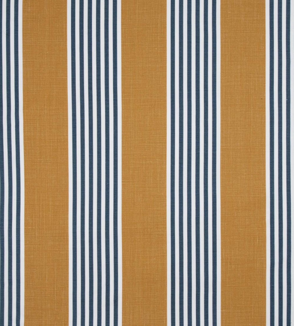 The Hudson Stripe Fabric by Christopher Farr Cloth Honey