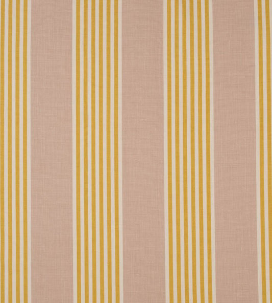 The Hudson Stripe Fabric by Christopher Farr Cloth Lemon