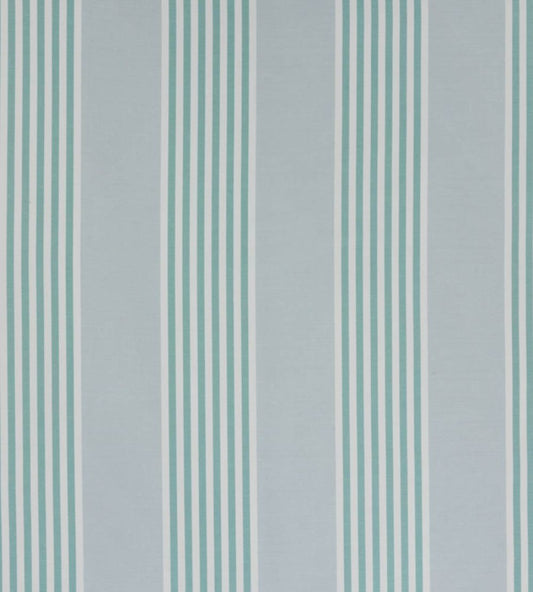 The Hudson Stripe Performance Fabric by Christopher Farr Cloth Turchese