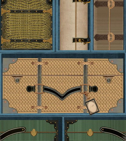 The Luggage Car Wallpaper by MINDTHEGAP Blue