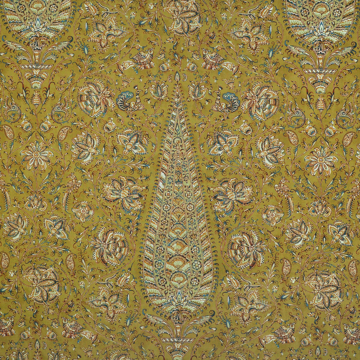 The ReBorn House TRH2160 Fabric, colorway TRH2160.D - botanical in blue, green, white