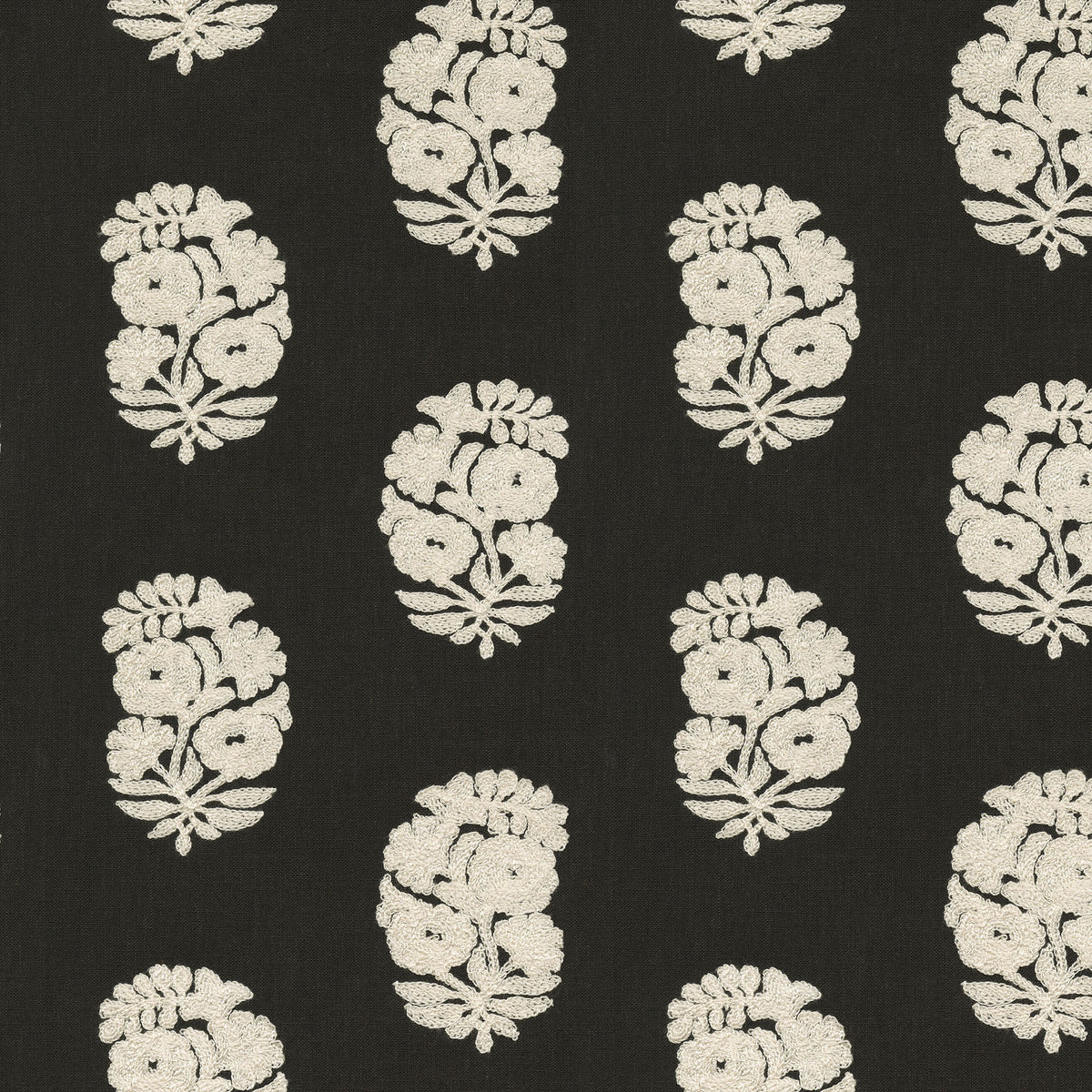 The ReBorn House TRH2225 Fabric, colorway TRH2225.F - paisley / botanical in blue, neutral, green