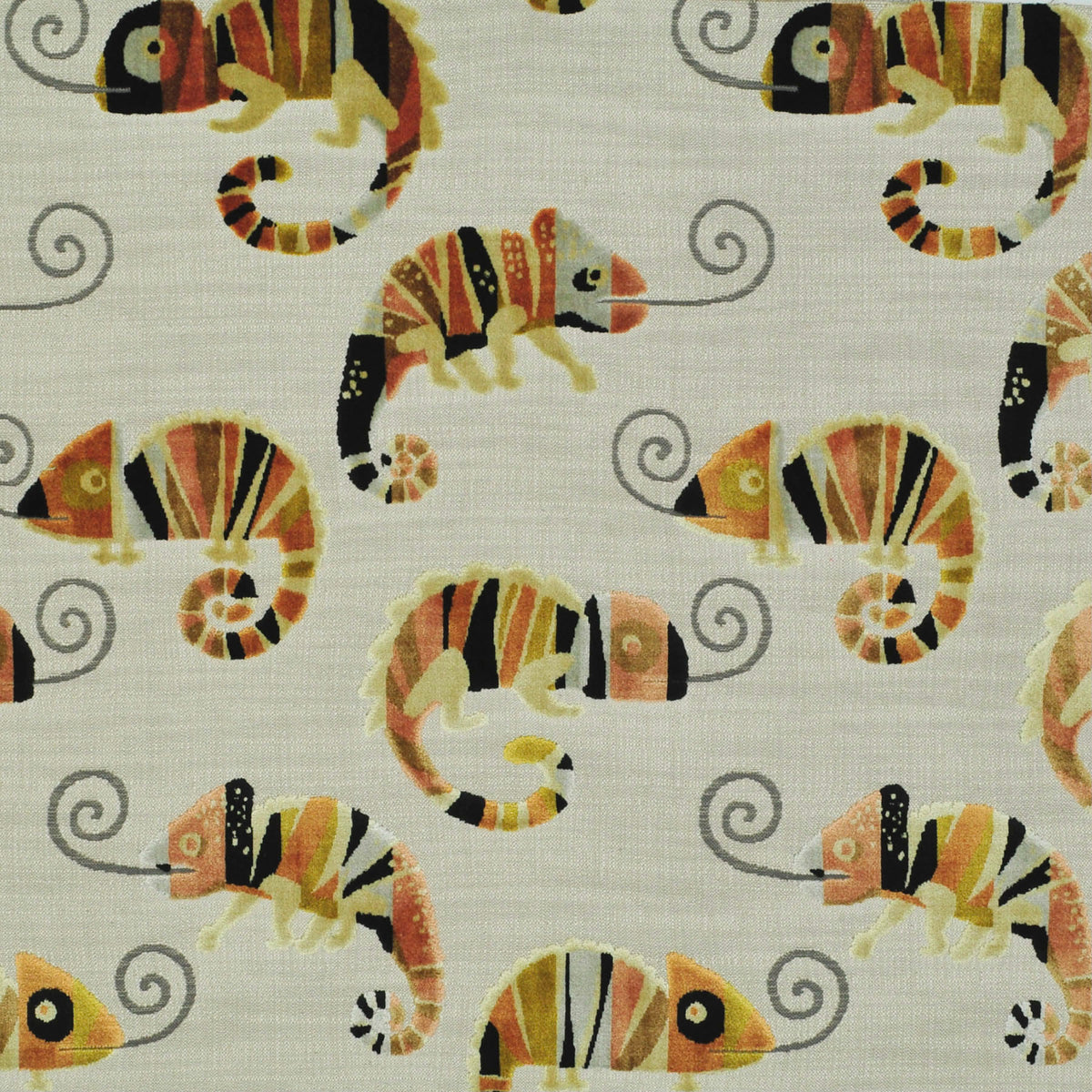 The ReBorn House TRH2294 Fabric, colorway TRH2294.C - animal in neutral, green, pink