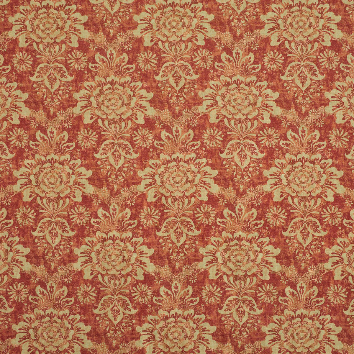 The ReBorn House TRH2297 Fabric, colorway TRH2297.B - botanical in blue, red, green
