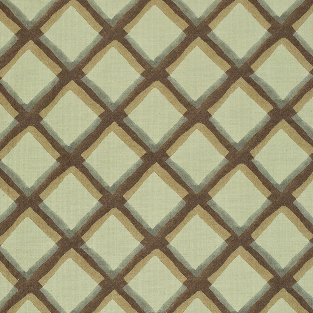 The ReBorn House TRH2391 Fabric, colorway TRH2391.B - geometric in blue, red, brown