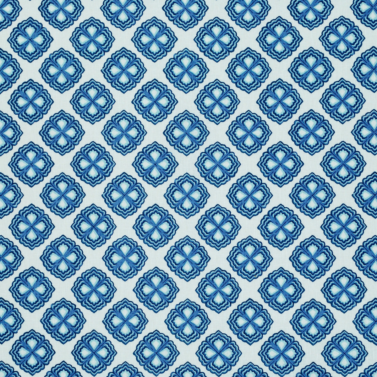 The ReBorn House TRH2402 Fabric, colorway TRH2402.B - small scale in red, blue, green