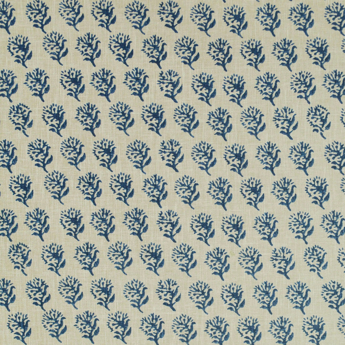The ReBorn House TRH2677 Fabric, colorway TRH2677.C - small scale / botanical in blue, green, white