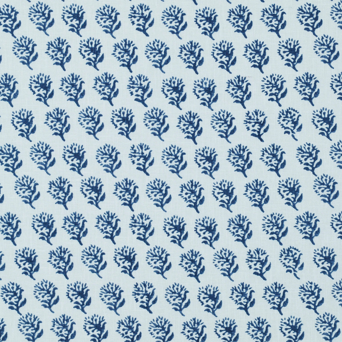 The ReBorn House TRH2677 Fabric, colorway TRH2677.F - small scale / botanical in blue, green, white
