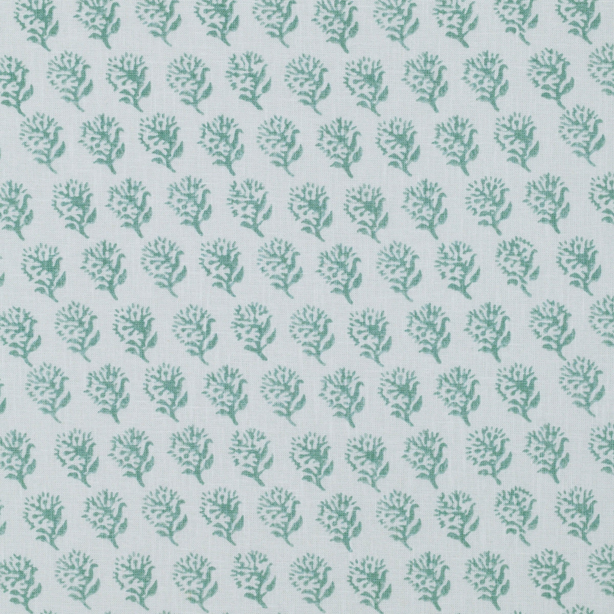 The ReBorn House TRH2677 Fabric, colorway TRH2677.H - small scale / botanical in blue, green, white