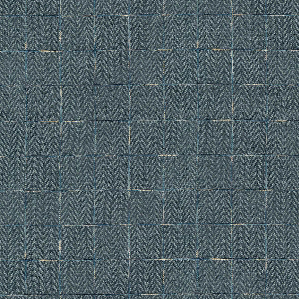 The ReBorn House TRH2756 Fabric, colorway TRH2756.C - plaid/check / small scale in grey, gold, blue