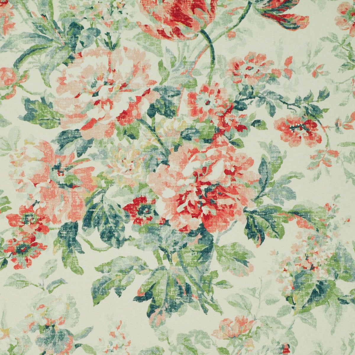 The ReBorn House TRH2766 Fabric, colorway TRH2766.E - botanical in pink, green, blue