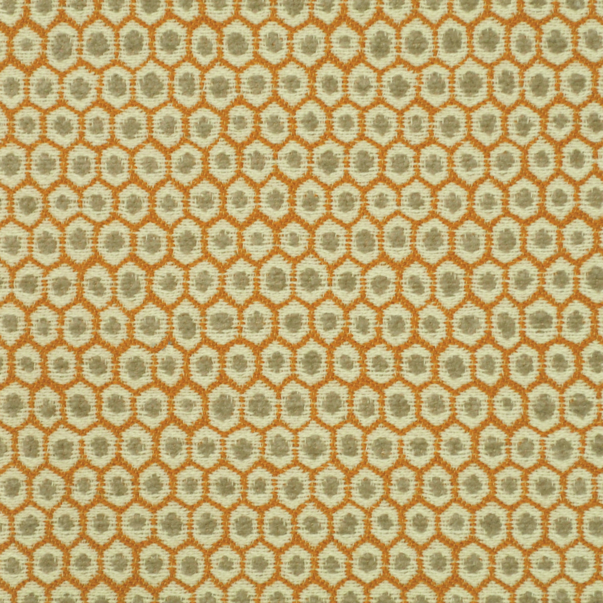 The ReBorn House TRH2813 Outdoor Fabric, colorway TRH2813.B - geometric in green, orange, neutral