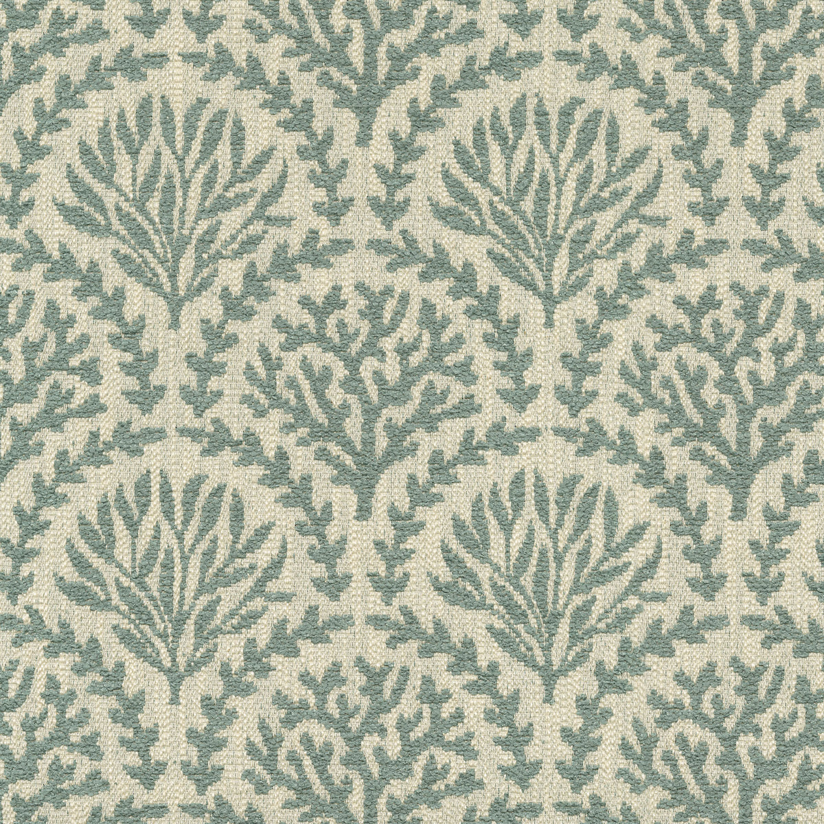 The ReBorn House TRH2846 Fabric, colorway TRH2846.B - botanical in blue, neutral, green