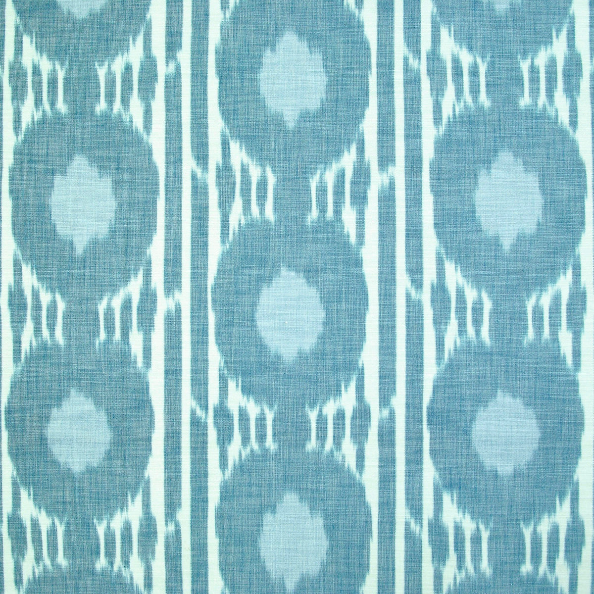 The ReBorn House TRH3151 Fabric, colorway TRH3151.B - ikat in blue, green, pink