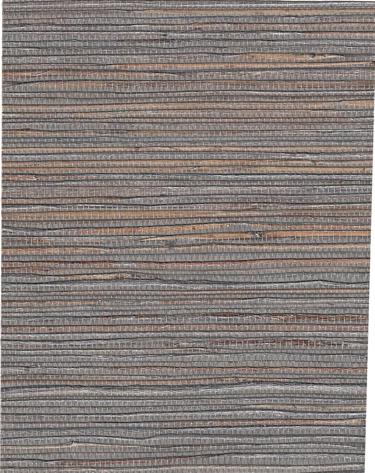 The ReBorn House TRH51056 Raw Jute Metallic Wallcovering in grey, colorway TRH51056.A, swatch