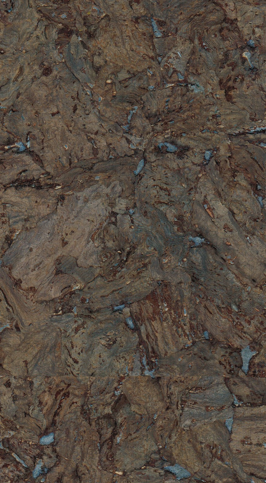 The ReBorn House TRH51084 Cork on Foil Wallcovering in brown, colorway TRH51084.B, swatch