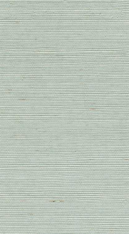 The ReBorn House TRH51105 Sisal Wallcovering in green and grey, colorway TRH51105.E, swatch