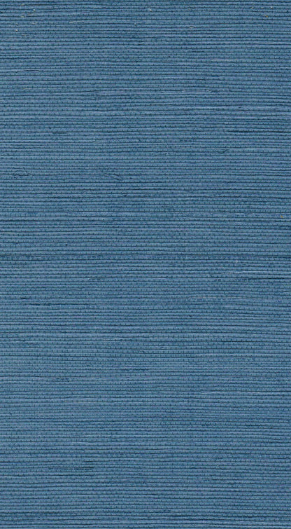 The ReBorn House TRH51106 Sisal Wallcovering in blue, colorway TRH51106.B, swatch