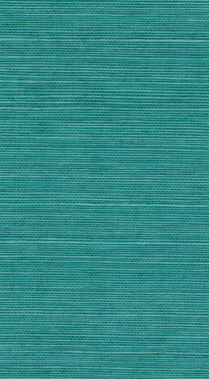 The ReBorn House TRH51106 Sisal Wallcovering in teal, colorway TRH51106.C, swatch