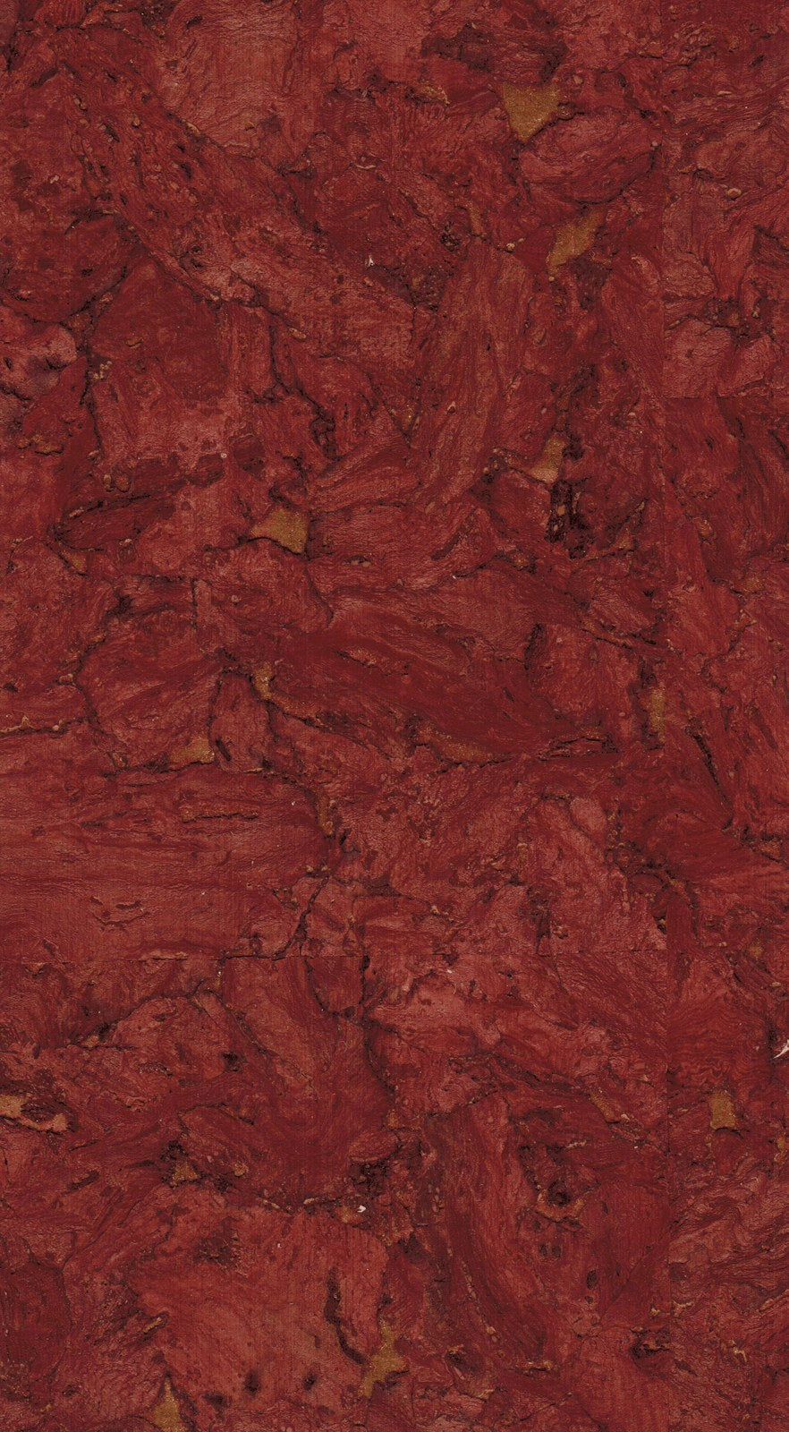 The ReBorn House TRH51141 Cork, Red on Metallic Wallcovering in red and orange, colorway TRH51141.A, swatch