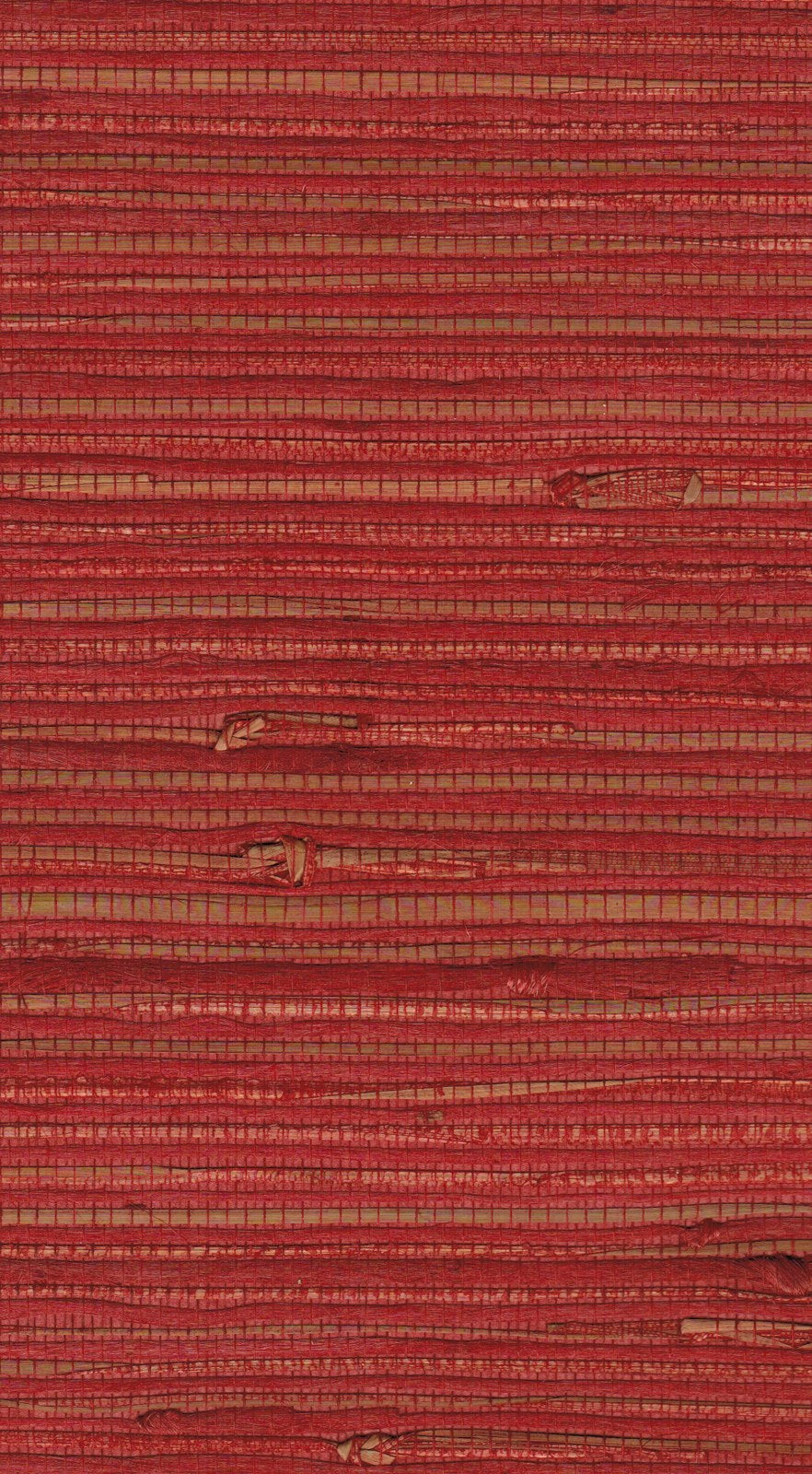 The ReBorn House TRH51142 Jute and Grass Wallcovering in red, colorway TRH51142.A, swatch