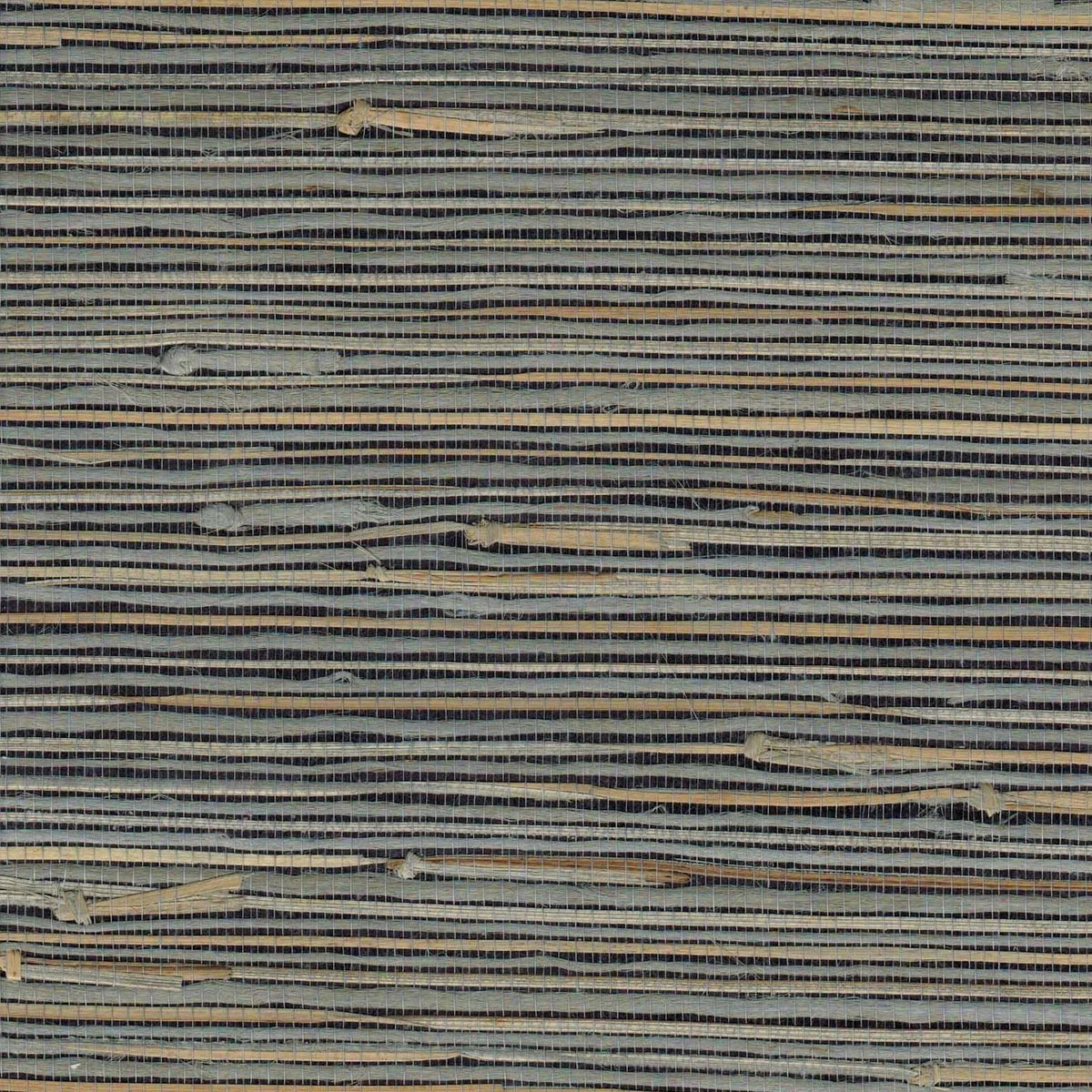 The ReBorn House TRH51157 Boodle and Jute and Black Gloss Wallcovering in grey, colorway TRH51157.A, swatch